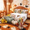 thumbnail image 1 of Manfei Harvest Season Hummingbird Bed Sheets,Farmhouse Pumpkin Full Size Sheets,4-Piece,1 Flat Sheet,1 Fitted Sheet and 2 Pillowcases, 1 of 6