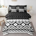 thumbnail image 1 of Manfei Hippie Aztec Bedding Comforter Set 7pcs for Female Men Adults,Polka Dots Queen Bedding Sets Super Cozy,Boho Abstract Geometric Queen Sheet Sets,Microfiber Bedroom Decor,Reversible, 1 of 8