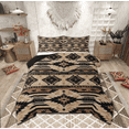 thumbnail image 1 of Manfei Hippie Aztec Bedding Full Comforter Set, Pale Brown Down Comforter, Bohomian Western Reversible Duvet Insert, Microfiber Room Decoration, 3 Pieces, 1 of 9