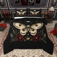 thumbnail image 1 of Manfei Hippie Butterfly Animal Full Size Comforter Sets, Bohemian Rustic Moth Bedding Comforter Set, Farmhouse Flower Reversible Bedding Sets, Luxury Bedroom Decor, 3 Pieces, 1 of 9
