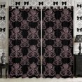 thumbnail image 1 of Manfei Hippie Damask Blackout Curtains,Exotic Style Window Curtains Pack of 2 (38x45 Each), 1 of 5