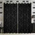 thumbnail image 1 of Manfei Hippie Damask Curtains and Drapes Pack of 2 (52x63 Each),Exotic Style Black Out Curtains, 1 of 5