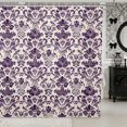 thumbnail image 1 of Manfei Hippie Damask Shower Curtain 72Wx72L,Exotic Style Bathroom Curtain, 1 of 6