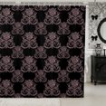thumbnail image 1 of Manfei Hippie Damask Shower Curtain 72Wx84L,Exotic Style Bathroom Shower Curtain, 1 of 6