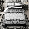 thumbnail image 1 of Manfei Hippie Damask Twin Quilt Set 2 Pieces,Princess Ribbon Bow Twin Coverlet Set,1 Bedspread and 1 Pillowcase, 1 of 7