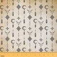 thumbnail image 1 of Manfei Hippie Dreamcatcher Aztec Fabric by the Yard (1 Yard), Rustic Cow Skull Decorative Fabric by the Yard, Tribal Geometric Sewing & Crafting Fabric, Stylish Living Room Decor, 1 of 6
