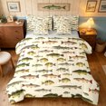 thumbnail image 1 of Manfei Hippie Freshwater Fish Twin Bedding, Wildlife Bedding Comforter Set, Cream, Gray Reversible, 7pcs, 1 of 6