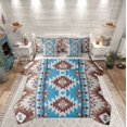 thumbnail image 1 of Manfei Hippie Geometric Aztec Bedding Comforter Set 7pcs, Tribal Western Bohemian Queen Bedding Sets, Mandala Theme Reversible Queen Sheet Sets, Lightweight Room Decor, 1 of 7
