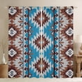 thumbnail image 1 of Manfei Hippie Geometric Aztec Black Out Curtains, Tribal Western Bohemian Curtains Pack of 2 (42x63 Each), Mandala Theme Bedroom Curtains, Curtains and Drapes Room Decor, 1 of 6
