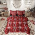 thumbnail image 1 of Manfei Hippie Geometric Aztec Twin Bedding Sets 7-Piece, Tribal Western Bohemian Bedding Comforter Set, Mandala Theme Reversible Sheet Sets, Breathable Home Decor, 1 of 7