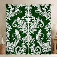 thumbnail image 1 of Manfei Hippie Western Damask Curtains Pack of 2 (42x84 Each), Green Western Mandala Fashion Curtains Blackout, Retro Tribal Theme Bedroom Curtains, Window Curtains Bedroom Decor, 1 of 6
