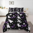thumbnail image 1 of Manfei Horror Ghost Skeleton Bedding Comforter Set,Spooky Halloween Bat Twin Comforter Sets,Trick Or Treat Bedding Set For Kids,Luxury Bedroom Decor Reversible,2pcs, 1 of 8