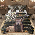 thumbnail image 1 of Manfei Hunting Deer Twin Bedding Sets 7pcs, Retro American Flag Bedding Comforter Set, Wild Animal Sheet Sets, Super Cozy Room Decor, 1 of 8