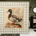 thumbnail image 1 of Manfei Hunting Themed Duck Shower Curtain 72Wx72L,Farmhouse Animal Bathroom Curtain, 1 of 5