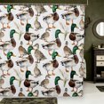 thumbnail image 1 of Manfei Hunting Themed Duck Shower Curtain 72Wx84L,Rustic Cabin Bathroom Shower Curtain, 1 of 5