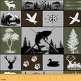 thumbnail image 1 of Manfei Hunting and Fishing Fabric by the Yard (2 Yards), Rustic Lodge Cabin Decorative Fabric by the Yard, Pike Fish Mallard Duck Bear Elk DIY Fabric, 1 of 6