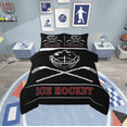 thumbnail image 1 of Manfei Ice Hockey Bedding Comforter Set,Kids Game Gaming Twin Comforter Sets,Hockey Helmet Bedding Set For Teens,Breathable Bedroom Decoration Reversible,2pcs, 1 of 8
