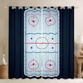 thumbnail image 1 of Manfei Ice Hockey Rink Blackout Curtains Set of 2 (52x84 Each),Ball Sport Window Curtains,Light Blue Curtains and Drapes For Girls Kids,Super Cozy Room Decor, 1 of 6