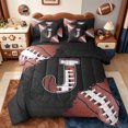thumbnail image 1 of Manfei Initial Letter J 7 Pieces Bedding Comforter Set,Football Sport Lovers Full Bedding Set,Rugby Gamer Gaming Fitted Sheet Flat Sheet For Kids,Breathable Bedroom Decoration Reversible, 1 of 8