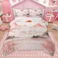 thumbnail image 1 of Manfei Japanese Mount Fuji Bedding Comforter Set, Pink Blossoms Flower Twin Comforter Sets, Teens Kids Girls Boys Reversible Bedding Set, Luxury Bedroom Decor, 2 Pieces, 1 of 9