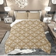 thumbnail image 1 of Manfei Jaquard Damask Bedding Comforter Set, Bohemian White Flower Twin Comforter Sets, Vintage Baroque Floral Bedding Set, Lightweight Room Decor, 2pcs Reversible, 1 of 8