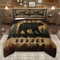 thumbnail image 1 of Manfei Jungle Animal Bear Bedding Comforter Set,Kawaii Bear Paws Twin Comforter Sets,Retro Graffiti Bedding Set For Kids Teens,Luxury Bedroom Decor Reversible,2pcs, 1 of 8