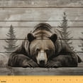 thumbnail image 1 of Manfei Jungle Bear Fabric by the Yard (1 Yard), Woodland Wildlife Tree Decorative Fabric by the Yard, Vintage Lodge Cabin Sewing & Crafting Fabric, 1 of 6