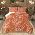 thumbnail image 1 of Homewish Jungle Branches Teens Queen Comforter Set, Orange Stripe Line Bedding Sets, Plant Botancial Reversible Bedding Comforter Set, Microfiber Bedroom Decor, 3-Piece, 1 of 8