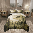 thumbnail image 1 of Manfei Jungle Tree Bedding Comforter Set for Adult, Rustic Farmhouse Twin Comforter Sets, Yellow Watercolor Artwork Reversible Bedding Set, Lightweight Room Decor, 2-Piece, 1 of 8