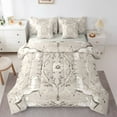 thumbnail image 1 of Manfei Jungle Wildlife Deer Bedding Comforter Set 7-Piece,Rustic Farm Rabbit King Bedding Sets,Cute Owl Bee Bed Sheets For Child,Super Cozy Room Decor Reversible, 1 of 8