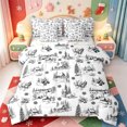 thumbnail image 1 of Manfei Kawaii Animals 7-Piece Twin Bedding,Traditional Christmas Candy Cane Bedding Comforter Set,Xmas Reversible, 1 of 7