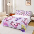 thumbnail image 1 of Manfei Kawaii Axolotl 4 Pieces Queen Sheet Sets for Teens Kids,Cartoon Animal Ultra Soft Flat Sheet,Cute Marine Salamander Queen Fitted Sheet,Lightweight Room Decor, 1 of 7
