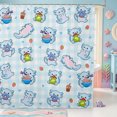 thumbnail image 1 of Manfei Kawaii Axolotl Pattern Shower Curtain 72Wx72L,Ocean Themed Amphibian Bathroom Curtain, 1 of 5