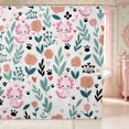 thumbnail image 1 of Manfei Kawaii Axolotl Shower Curtain 72Wx72L,Floral Animal Bathroom Curtain, 1 of 6
