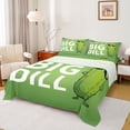 thumbnail image 1 of Manfei Kawaii Big Dill Queen Sheet Sets, Cute Cartoon Pickle Flat Sheet, Teens Kids Boys Girls Queen Fitted Sheet, Microfiber Bedroom Decor, 4 Pieces, 1 of 7