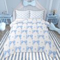 thumbnail image 1 of Manfei Kawaii Blue Bow 2pcs Bedding Comforter Set for Teens Children Girls,Cartoon Polka Dots Twin Comforter Sets,Dreamy Princess Breathable Bedding Set,Luxury Bedroom Decor,Reversible, 1 of 8