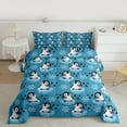 thumbnail image 1 of Manfei Kawaii Blue Penguin Full Size Comforter Sets for Kid, Antarctic Wildlife Animal Bedding Comforter Set, Winter Snowflake Bedding Sets, Microfiber Bedroom Decor, 3 Pieces, 1 of 8