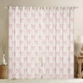 thumbnail image 1 of Manfei Kawaii Bow Tie Black Out Curtains,Cartoon Bowknot Ribbon Curtains Pack of 2 (42x63 Each),Girls Pink Bowtie Bedroom Curtains For Kids,Super Cozy Room Decor, 1 of 6