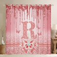 thumbnail image 1 of Manfei Kawaii Bowknot Alphabet R Blackout Curtains Set of 2 (52x84 Each) for Female Women Teens,Bling Glitter Splash Window Curtains,Flying Butterfly Curtains and Drapes,Dreamy Princess Decor, 1 of 6