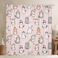 thumbnail image 1 of Manfei Kawaii Cat Kitten Black Out Curtains, Cute Cartoon Animal Lover Curtains Pack of 2 (42x63 Each), Teens Kids Girls Bedroom Curtains, Blackout Curtains Room Decor, 1 of 6