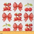 thumbnail image 1 of Manfei Kawaii Cherry Bow Sewing & Crafting Fabric (1 Yard), Fruit Theme Home Decor Fabric by the Yard, Red Bowknot Fabric by the Yard, Stylish Bedroom Decorative, 1 of 6