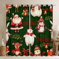 thumbnail image 1 of Manfei Kawaii Christmas Snowman Blackout Curtains Set of 2 (52x84 Each),Wild Bear Deer Window Curtains,Red Berry Bow Tie Curtains and Drapes For Princess,Luxury Bedroom Decor, 1 of 6