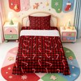 thumbnail image 1 of Manfei Kawaii Christmas Tree Twin Sheets,Xmas Holiday Season Bedding,3 Pieces,1 Flat Sheet,1 Fitted Sheet and 1 Pillowcase, 1 of 6