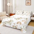 thumbnail image 1 of Manfei Kawaii Dino Bed Sheets for Kids Boys Girls, Cute Rainbow Hearts King Sheets, Cartoon Wildlife Sheet Set, Super Cozy Room Decor 4pcs, 1 of 7
