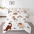thumbnail image 1 of Manfei Kawaii Dinosaur 3pcs King Size Comforter Sets,Cartoon Dino Bedding Comforter Set,Rainbow Stars Bedding Set,Microfiber Cute Room Decorative,Reversible, 1 of 8