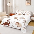 thumbnail image 1 of Manfei Kawaii Dinosaur 4-Piece Full Size Sheets,Cartoon Dino Bed Sheets,Rainbow Stars Lightweight Sheet Sets,Cute Room Decorative, 1 of 7