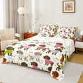 thumbnail image 1 of Manfei Kawaii Dogs 4-Piece Full Size Sheets for Preppy Children Kids,Cartoon Animal Bed Sheets,Polka Dots Lightweight Sheet Sets,Super Cozy Room Decor, 1 of 7