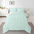 thumbnail image 1 of Manfei Kawaii Dot Bedding Comforter Set for Kids, Modern Polka Dot Twin Comforter Sets, Cartoon Farmhouse Style Reversible Bedding Set, Super Cozy Room Decor, 2-Piece, 1 of 8