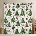 thumbnail image 1 of Manfei Kawaii Dots Tree Curtains Pack of 2 (42x84 Each), Winter Christmas Curtains Blackout, Dreamy Stars Snowflake Bedroom Curtains, Curtains Blackout Room Decor, 1 of 6