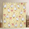 thumbnail image 1 of Manfei Kawaii Duck Black Out Curtains for Kids Girls Boys,Cute Animal Bowknot Curtains Pack of 2 (42x63 Each),Luxury Bedroom Decor, 1 of 6